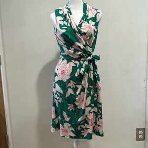Eliza J Green floral dress